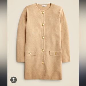 J Crew Giselle Sweater Blazer Size Small NWT Khaki